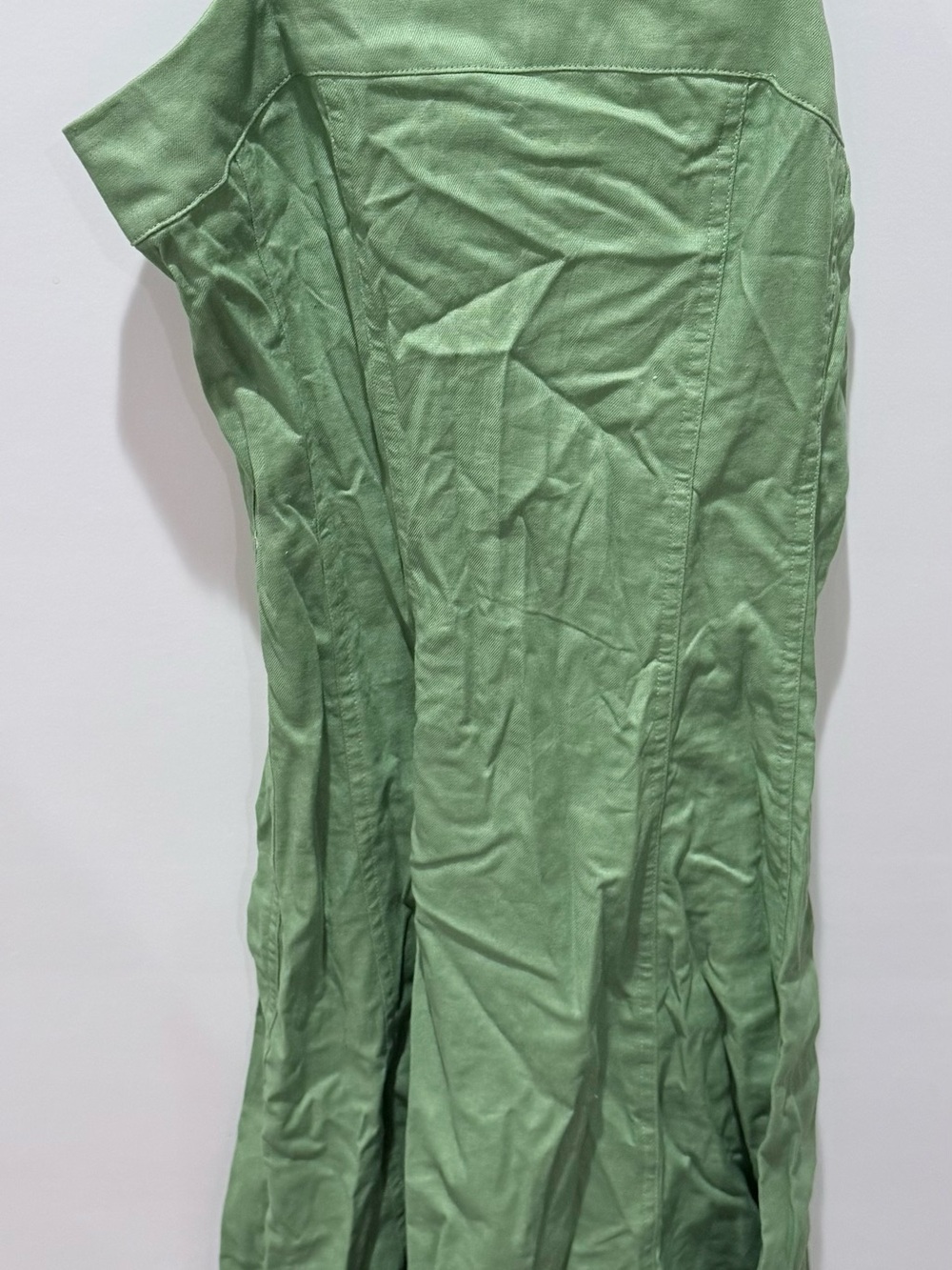 Green Lightweight Paneled Dress